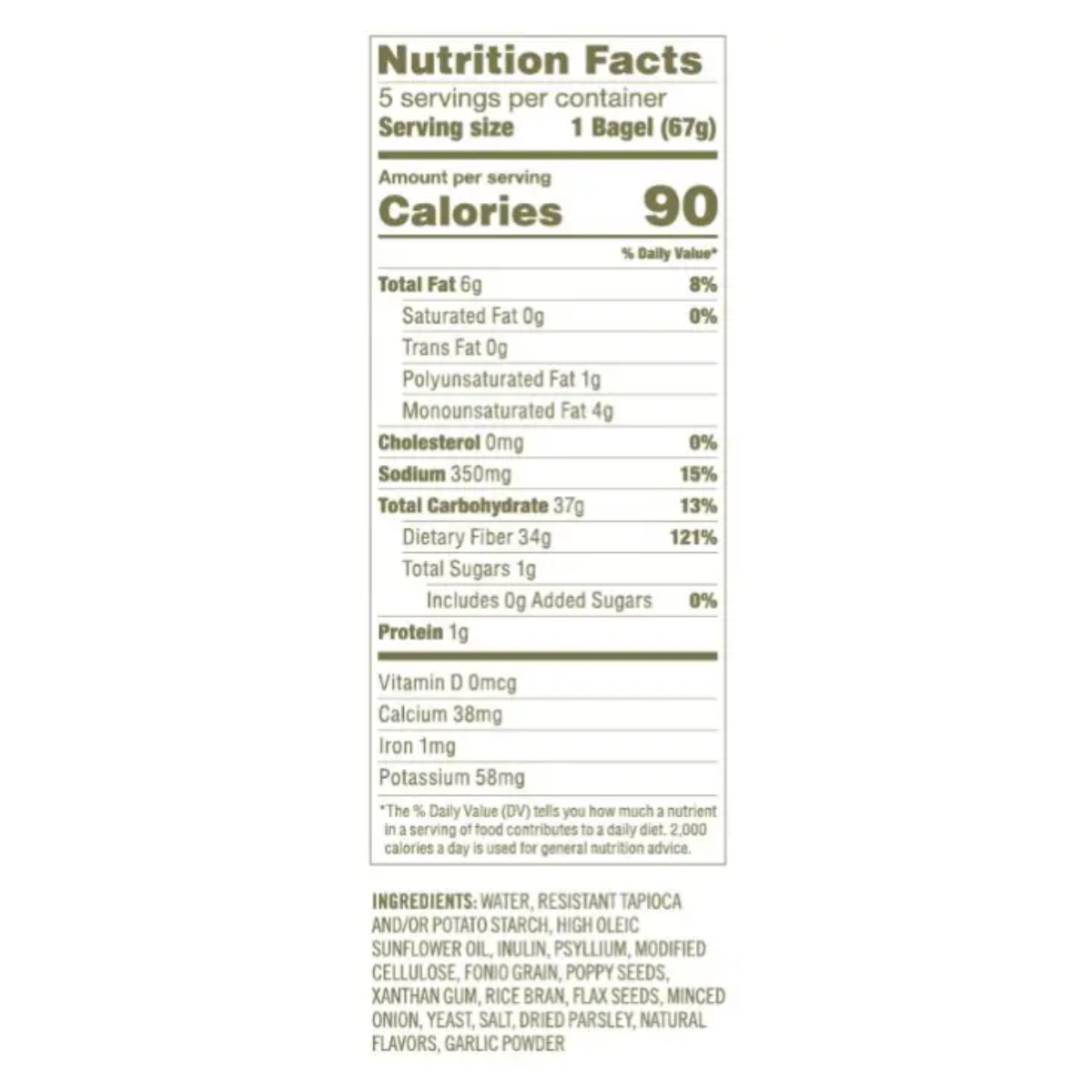 Carbonaut Bagels Plain Bagels GF 11.8oz