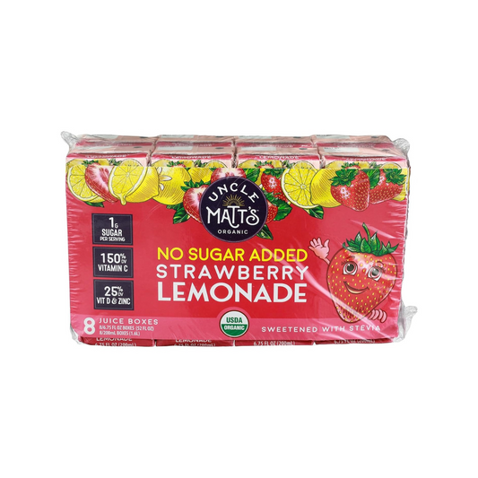 Uncle Matt's Organic Strawberry Lemonade Juice 8c