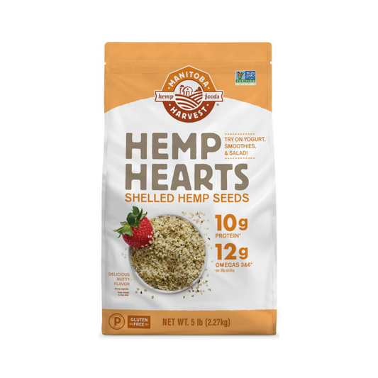Manitoba Harvest Non-GMO Hemp Hearts Shelled Hemp Seeds 5 lb