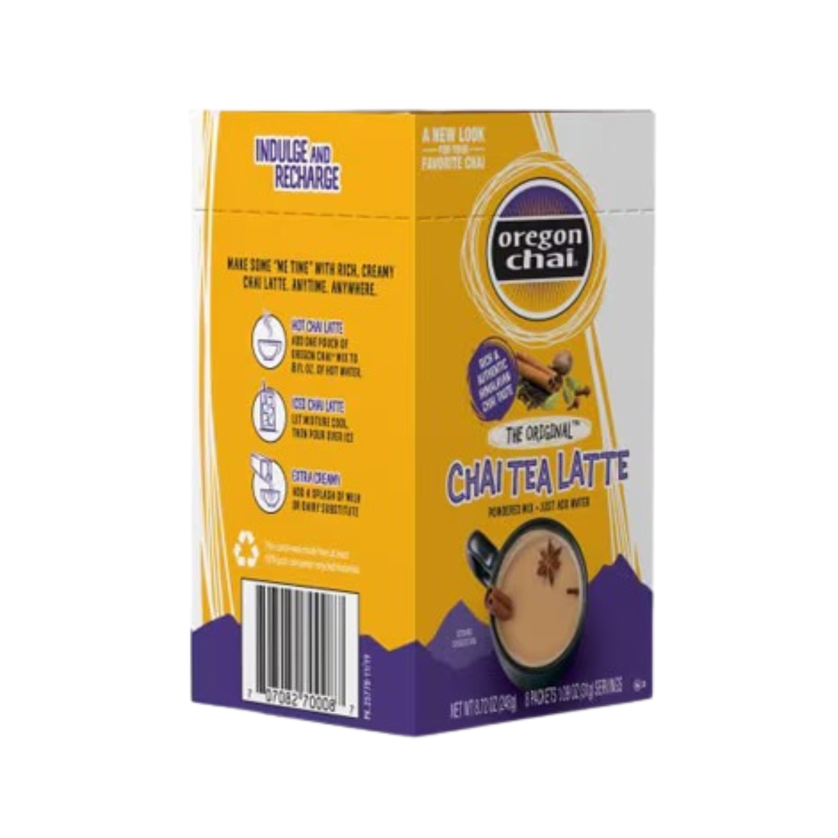 Oregon Chai Tea Latte Original Single Serve Powdered Mix 8c