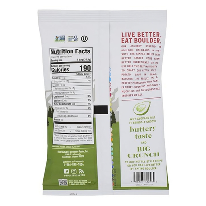 Boulder Canyon Classic Sea Salt Avocado Oil Potato Chips GF 1.25oz