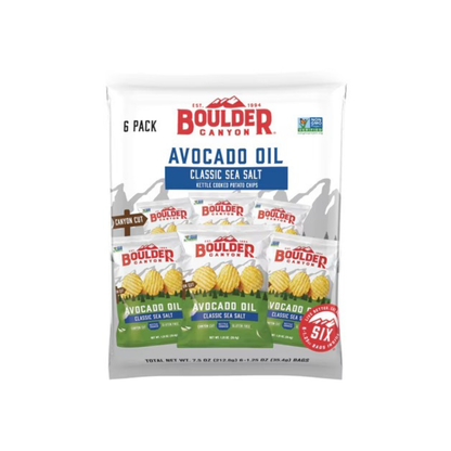 Boulder Canyon Chip Potato Avocado Sea Salt 6c