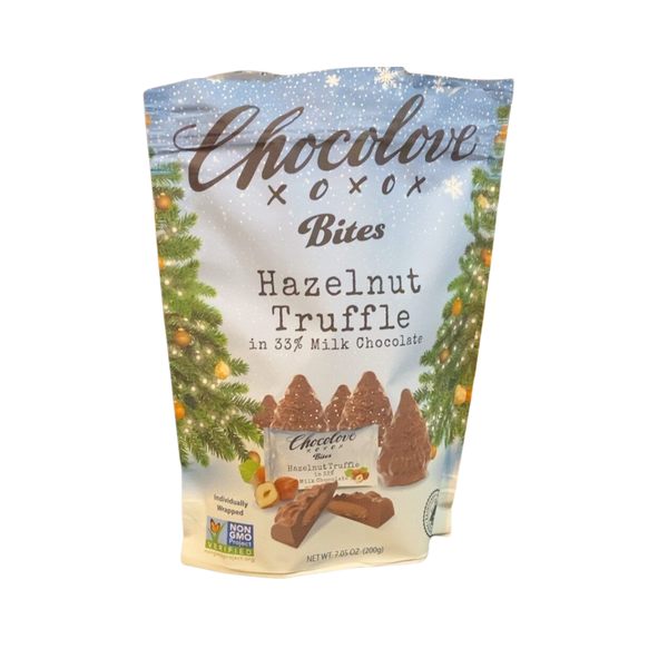 chocolove Chocolove Hazelnut Truffle In 33% Milk Chocolate Bites 7oz