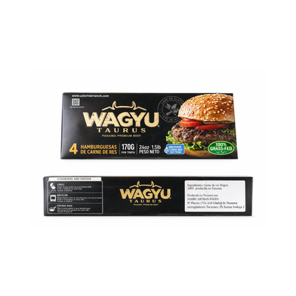 Wagyu Burger Beef Grass Fed 6oz 4c
