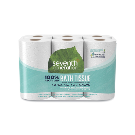 Seventh Generation Bath Tissue 100% Recycled 2-Ply 240 Sheet 12c