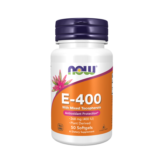 Now Vitamin E-400 With Mixed Tocopherols Softgels 50c