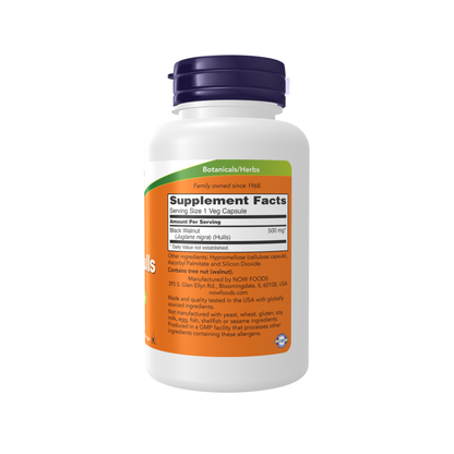 NOW Black Walnut Hulls 500 mg 100c