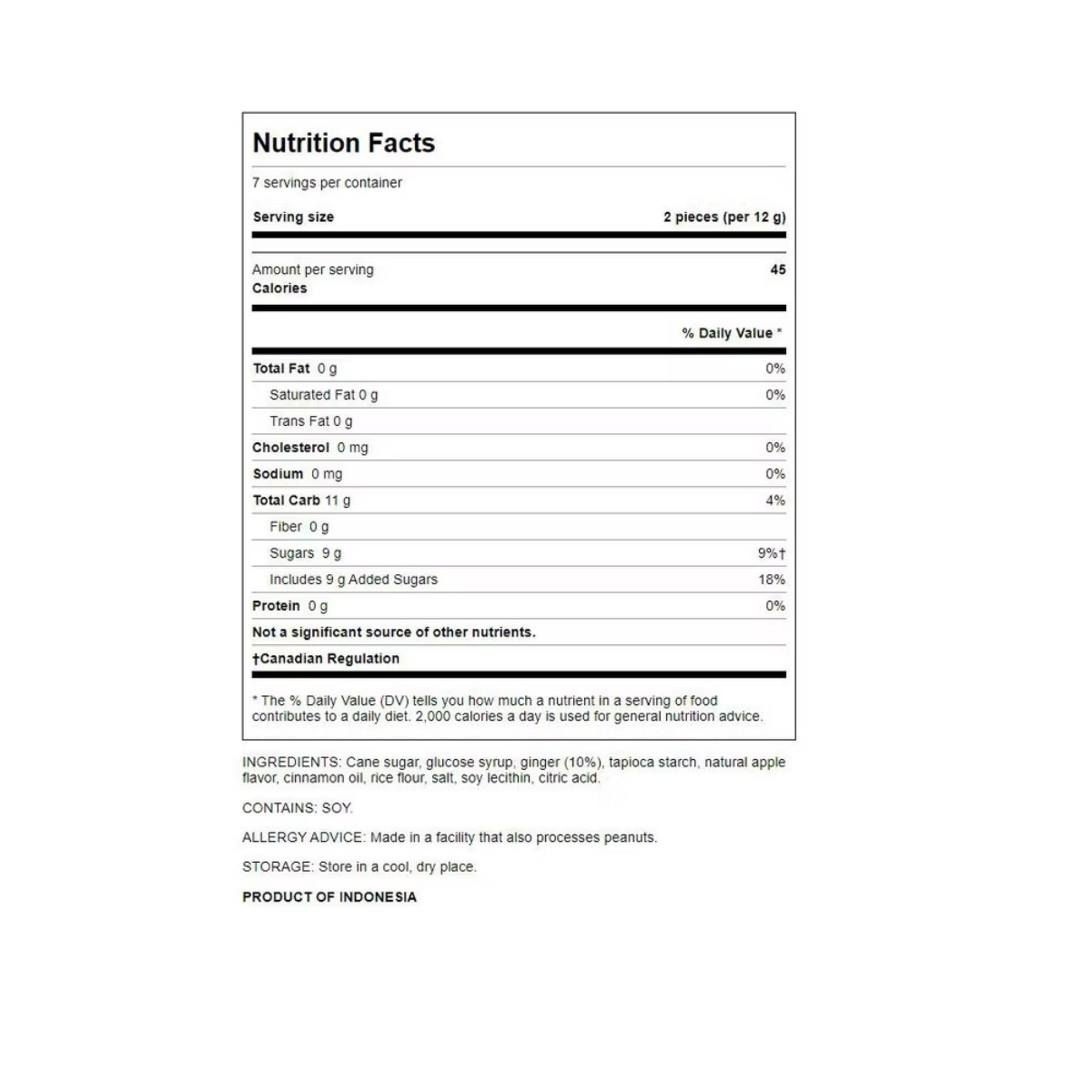 Ginger People Chews Apple Spicy 3oz