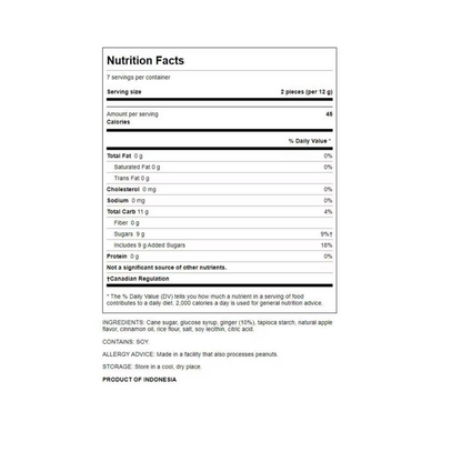 Ginger People Chews Apple Spicy 3oz