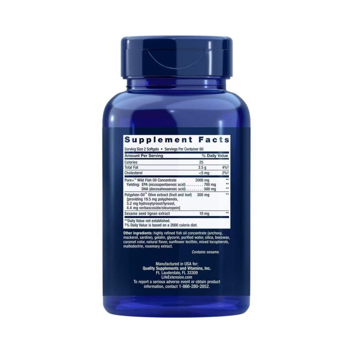 Life Extension Super Omega-3 EPA/DHA 120c