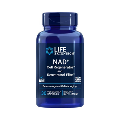Life Extension Optimized NAD+ Cell Regenerator and Resveratrol Elite V 30c