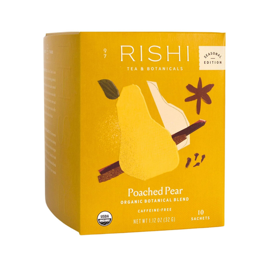 Rishi Tea Seasonal Edition Tea Botanical Blend Poached Pear 10c
