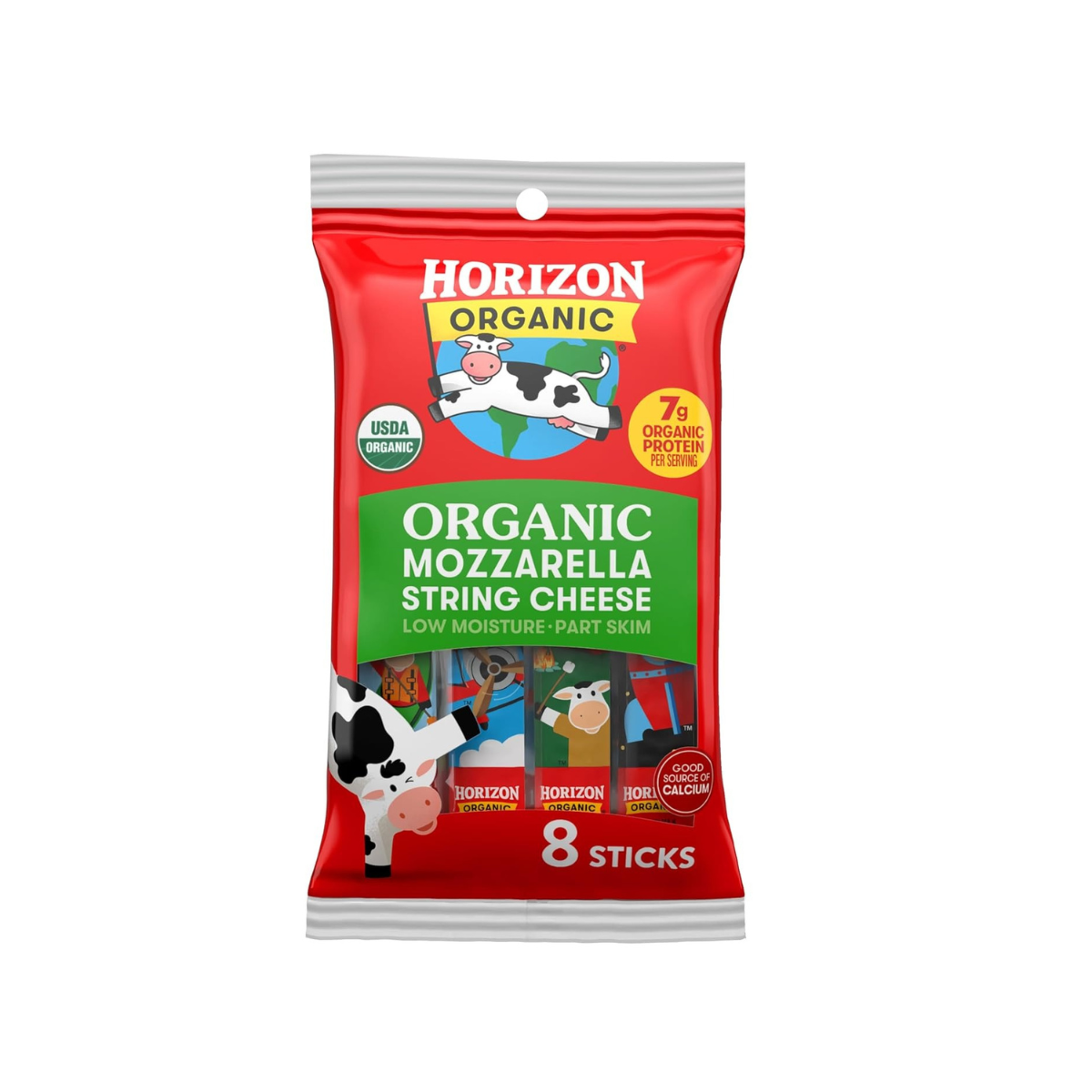 Horizon Organic Mozzarella String Cheese Sticks 8c 8oz