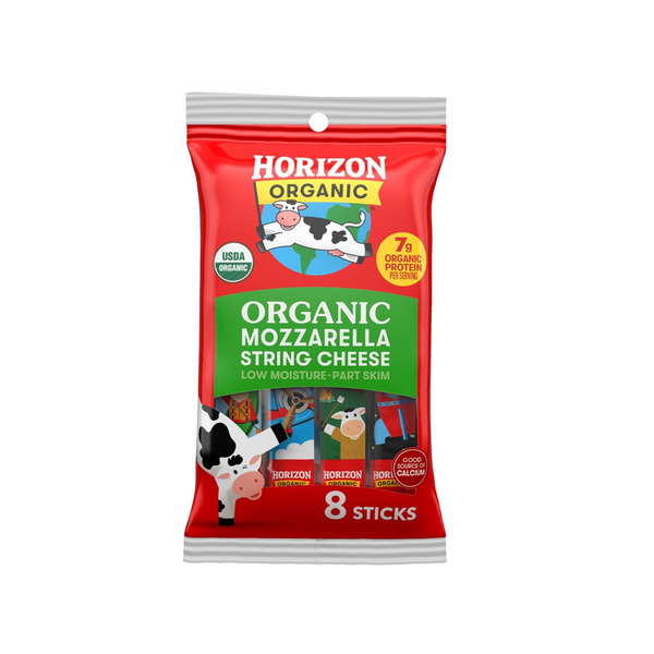 Horizon Organic Mozzarella String Cheese Sticks 8c 8oz – Orgánica