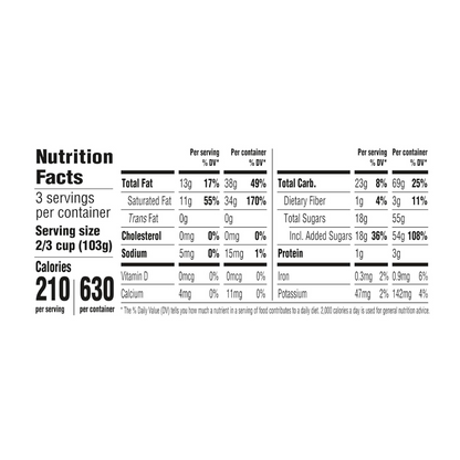 So Delicious Ice Coconut and Vainilla Bean Cream 16oz