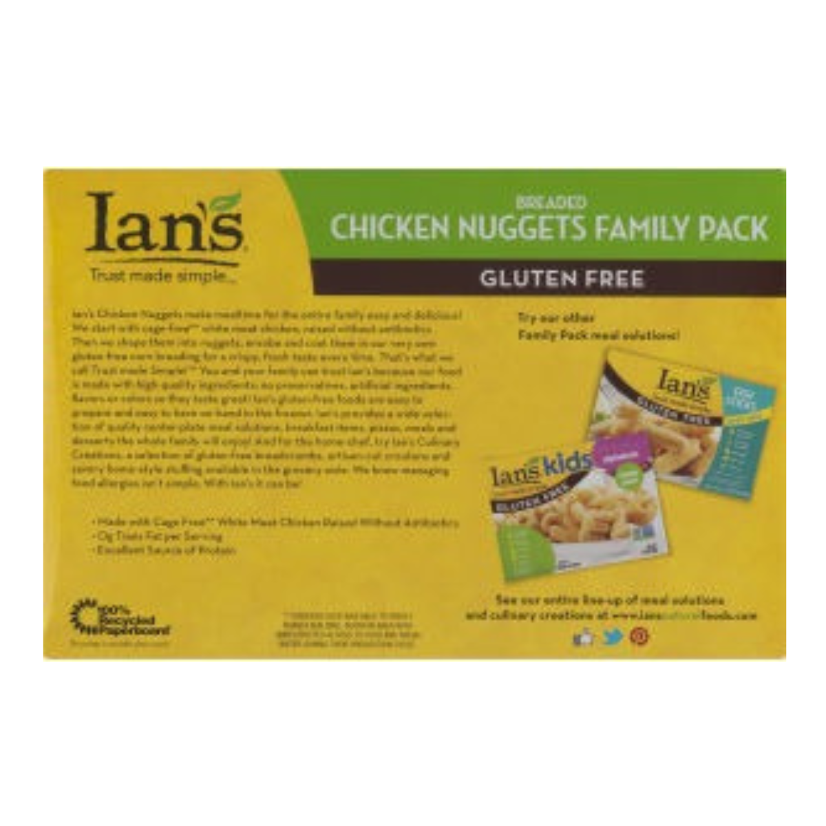 Ians Chicken Nuggets GF 20oz