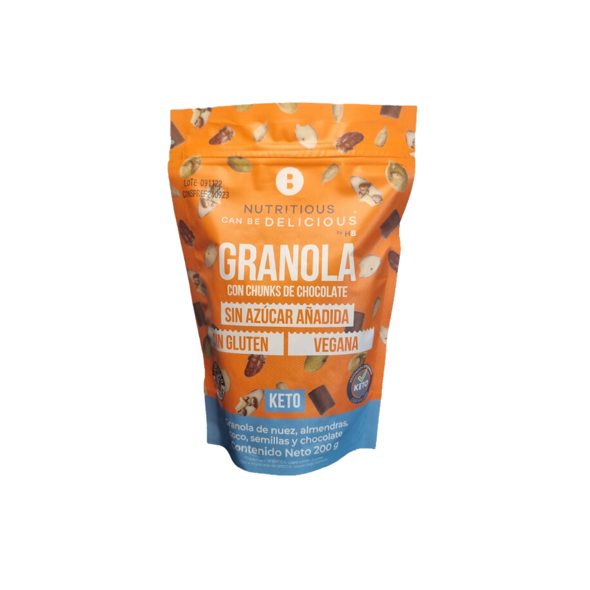 Healthy Brand Granola Keto con Chunks de Chocolate 200 g