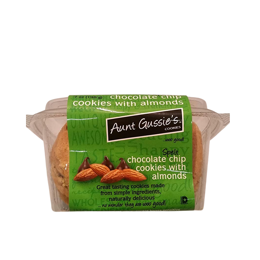 Aunt Gussies Biscotti Spelt Almond Chocolate SF 8oz