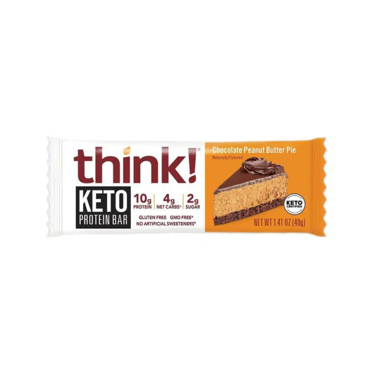 Think! Keto Protein Chocolate Peanut Butter Pie 1.41oz