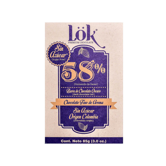 Lok Dark Chocolate 58% SF 3oz