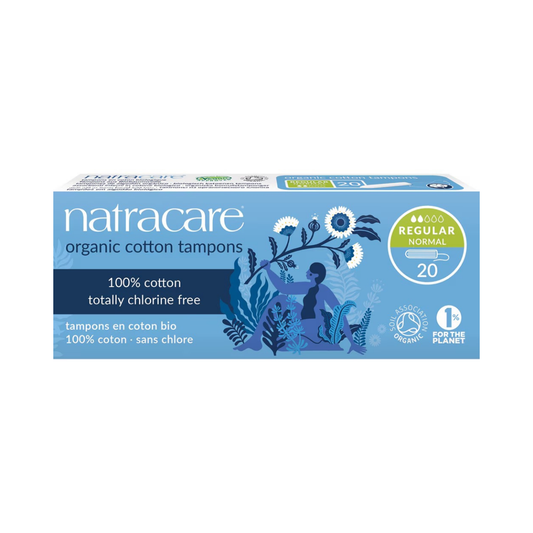 Natracare Organic Cotton Tampons Regular without Applicator 20c