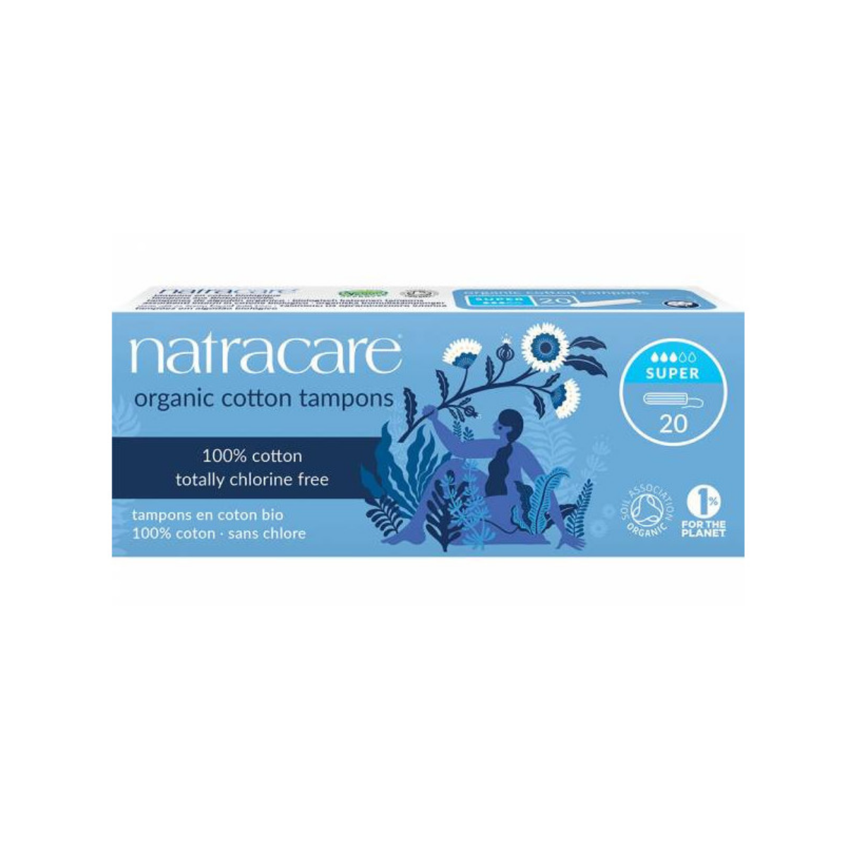 Natracare Organic Cotton Tampons Super 20c
