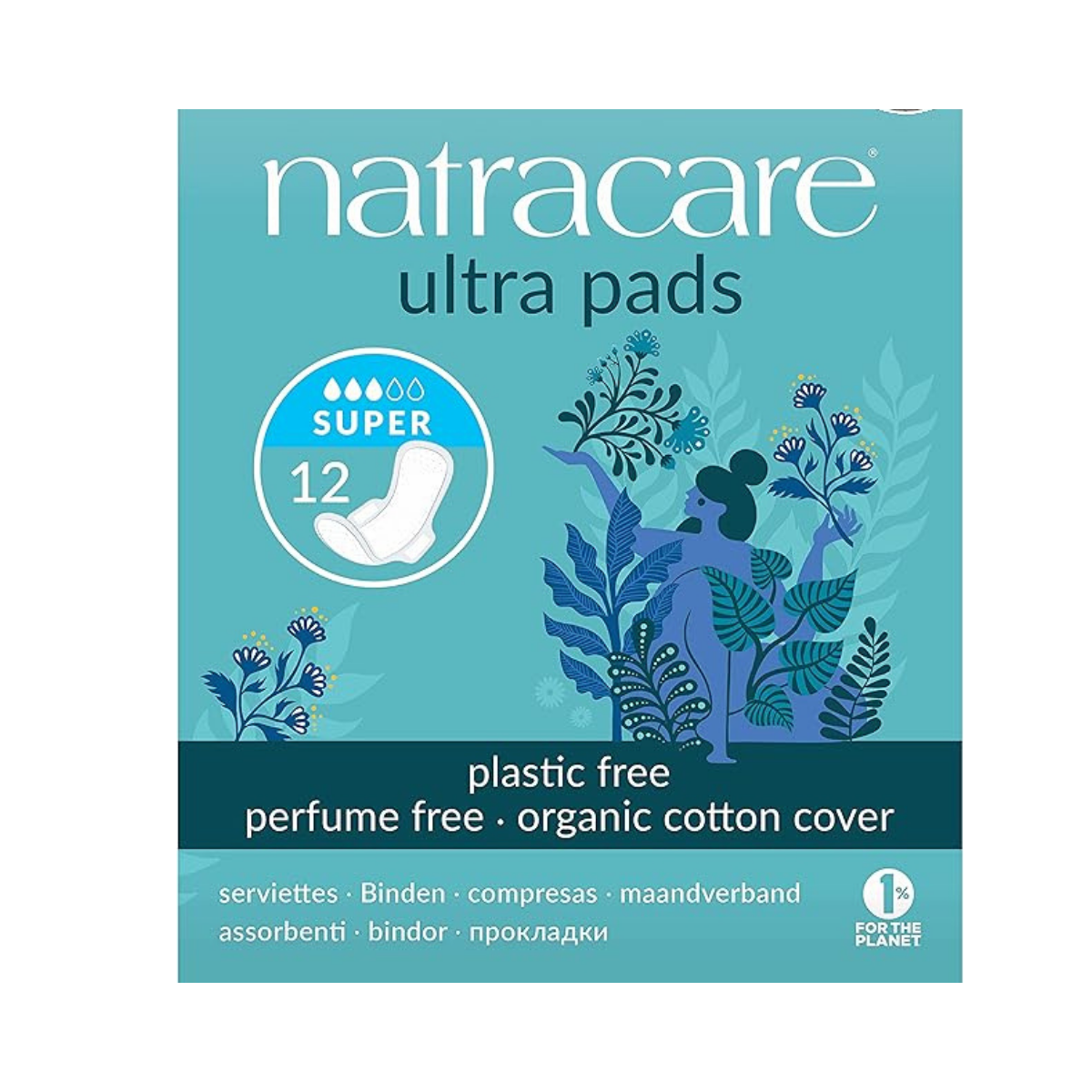 Natracare Natural Ultra Pads Organic Cotton Cover 12c