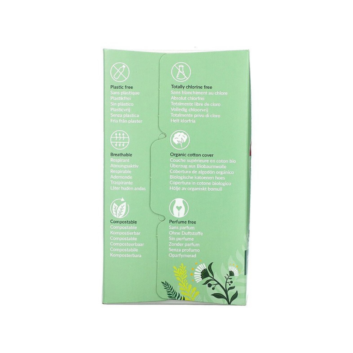 Natracare Normal Wrapped Panty Liners Box 18c