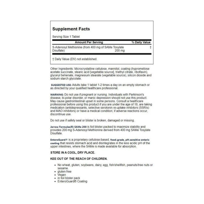 Jarrow Formulas Vegan Naturally Derived Same 200 Regular Strength 200 mg 20c