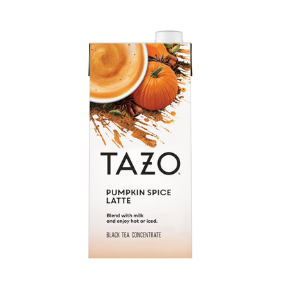 Tazo Pumpkin Spice Tea Latte Black Tea Concentrate 32oz