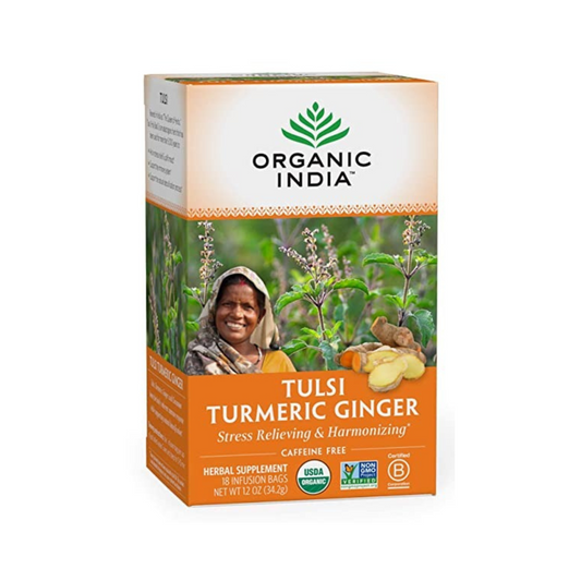 Organic India Tea Tulsi Turmeric Ginger