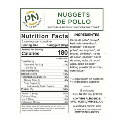 Panama Naturals Frozen Chicken Nuggets GF