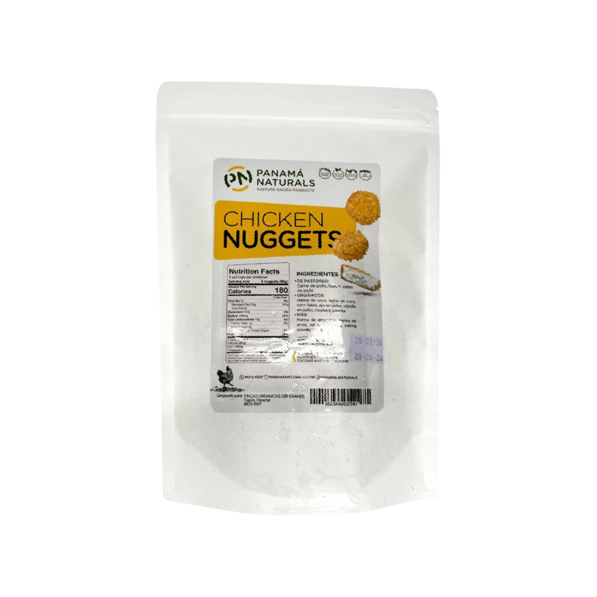 Panama Naturals Frozen Chicken Nuggets GF