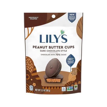 Lily's Dark Chocolate Peanut Butter Cups 3.2 oz