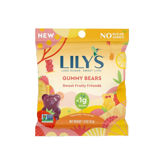 Lily's Flavored Gummy Bears Bag Assorted Fruit 1.8oz