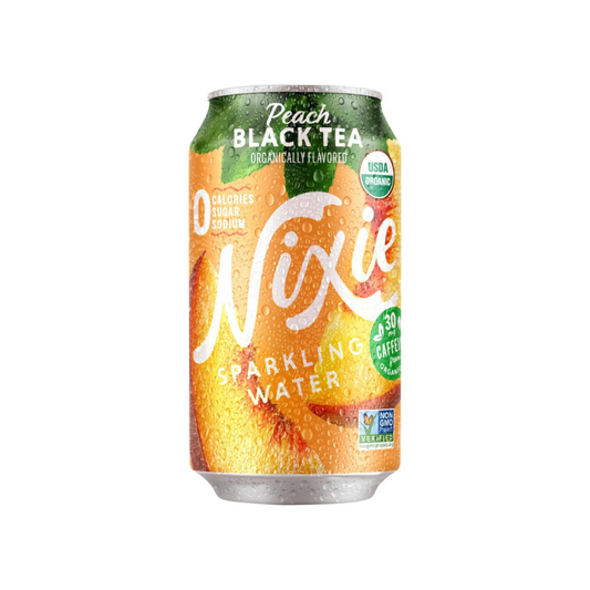 Nixie Peach Black Tea Sparkling Water 12oz