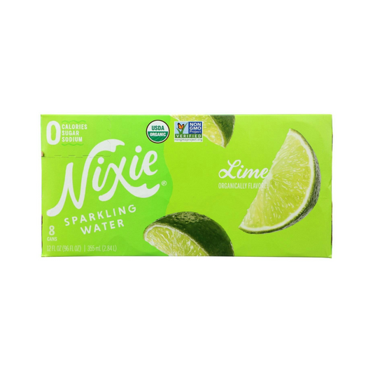 Nixie Organic Sparkling Water Lime 8c