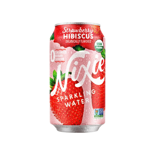 Nixie Strawberry Hibiscus Sparkling Water 12oz