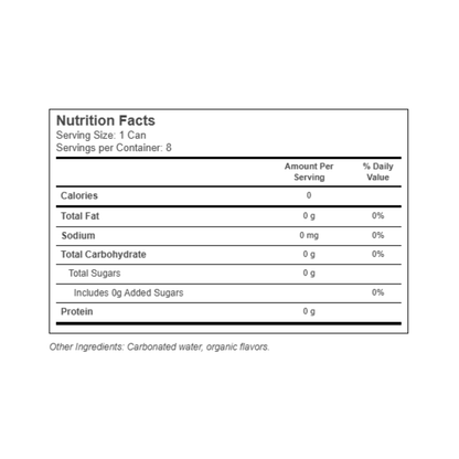 Nixie Organic Sparkling Water Strawberry Hibiscus 8c