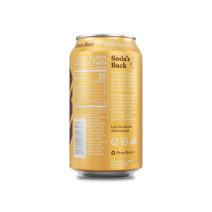 Poppi Root Beer Prebiotic Soda Beverage 12fl oz