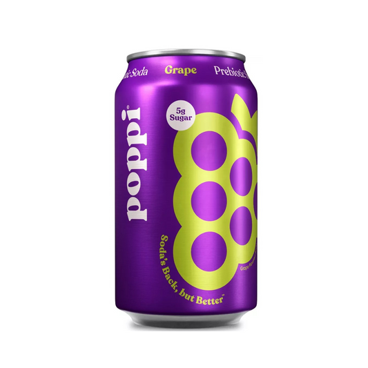 Poppi Grape Prebiotic Beverage 12 fl oz