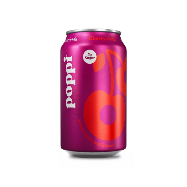 Poppi Cherry Cola Prebiotic Beverage 12 fl oz – Orgánica Store Panamá