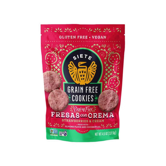 Siete Strawberries & Cream Grain Free Cookies 4.5oz