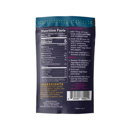 Siete Chicken Fajita Seasoning GF 1oz