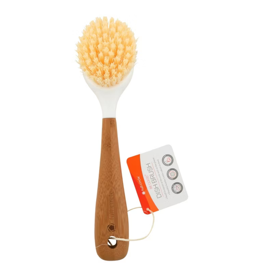 Full Circle Home Bamboo Dish Brush White 1c