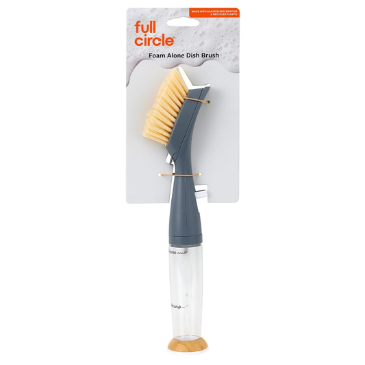 Full Circle Home Gray Foam Dispensing Dish Brush
