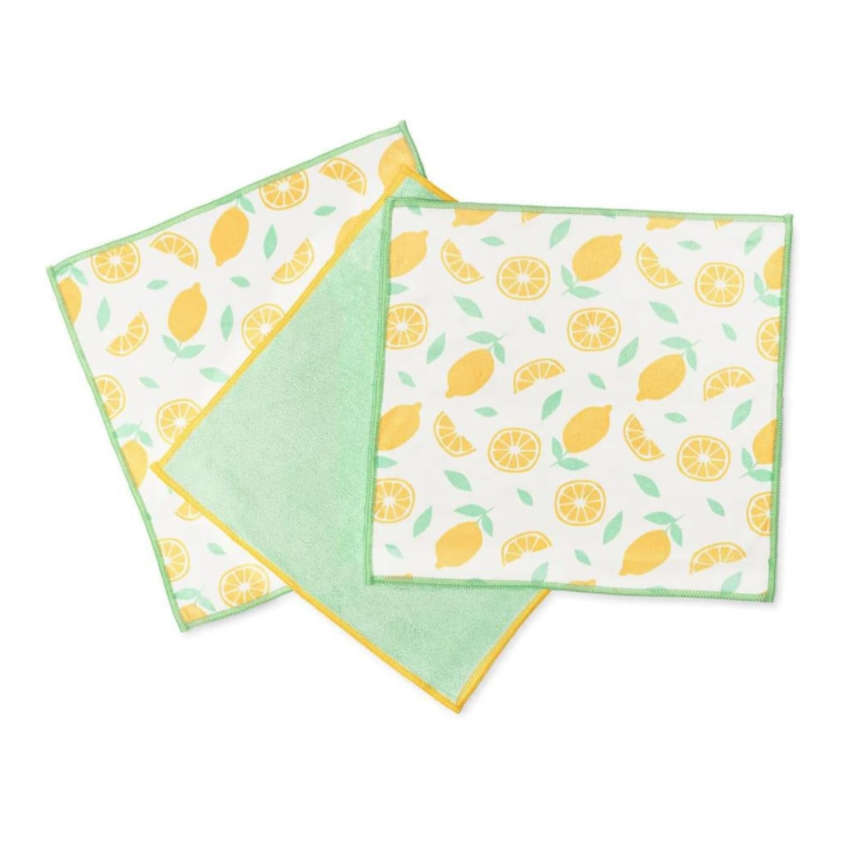 Full Circle Home Renew Microfiber All-Purpose Cloths Citrus Print Set 3c