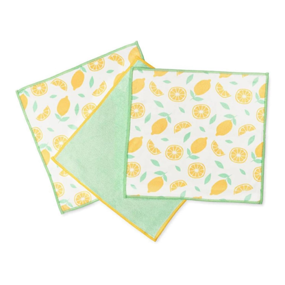Full Circle Home Renew Microfiber All-Purpose Cloths Citrus Print Set 3c