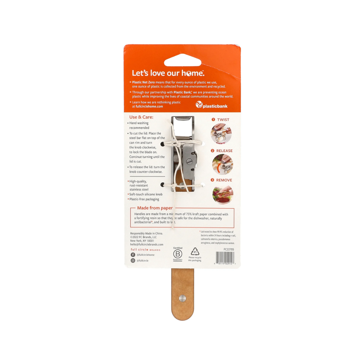 Full Circle Home Smooth Operator Smooth Edge Can Opener 1c