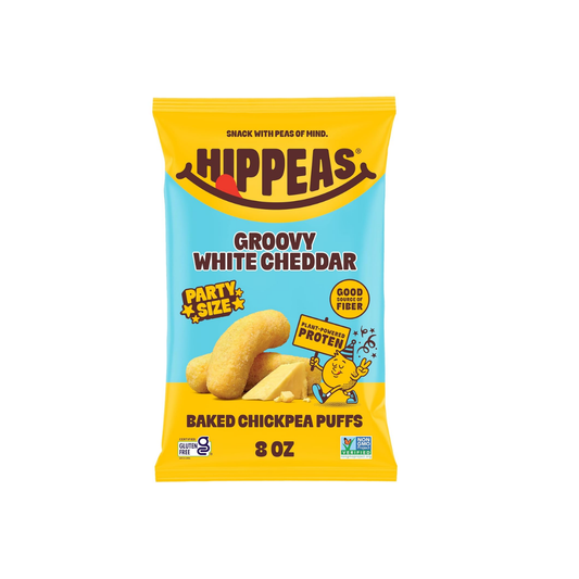 HIPPEAS Chip Puff Cheddar White 8oz